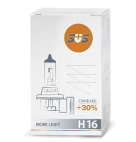 12V  H16 19W PGJ19-3  SVS Standard +30%  лампа галогеновая