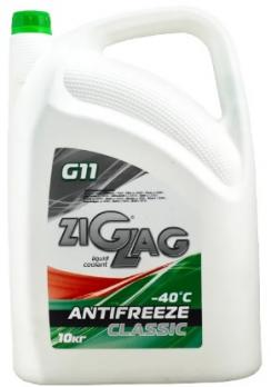 Антифриз    ZIGZAG   CLASSIC  G11  –40°C  10кг зеленый 
