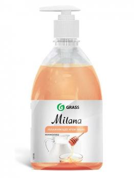 Жидкое крем-мыло GRASS Milana   500мл молоко и мед с дозатором