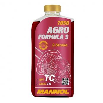 Масло двухтактное  MANNOL Agro Formula S  TC 1л синт. для бензопил (вместо Agro for STIHL)
