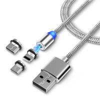 Провод USB магнитный (3 переходника Type-C,Micro-USB, I OS) YPX-003